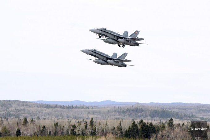 Entraînement militaire à Bagotville: les CF-18 voleront en soirée jusqu’au 19 mars