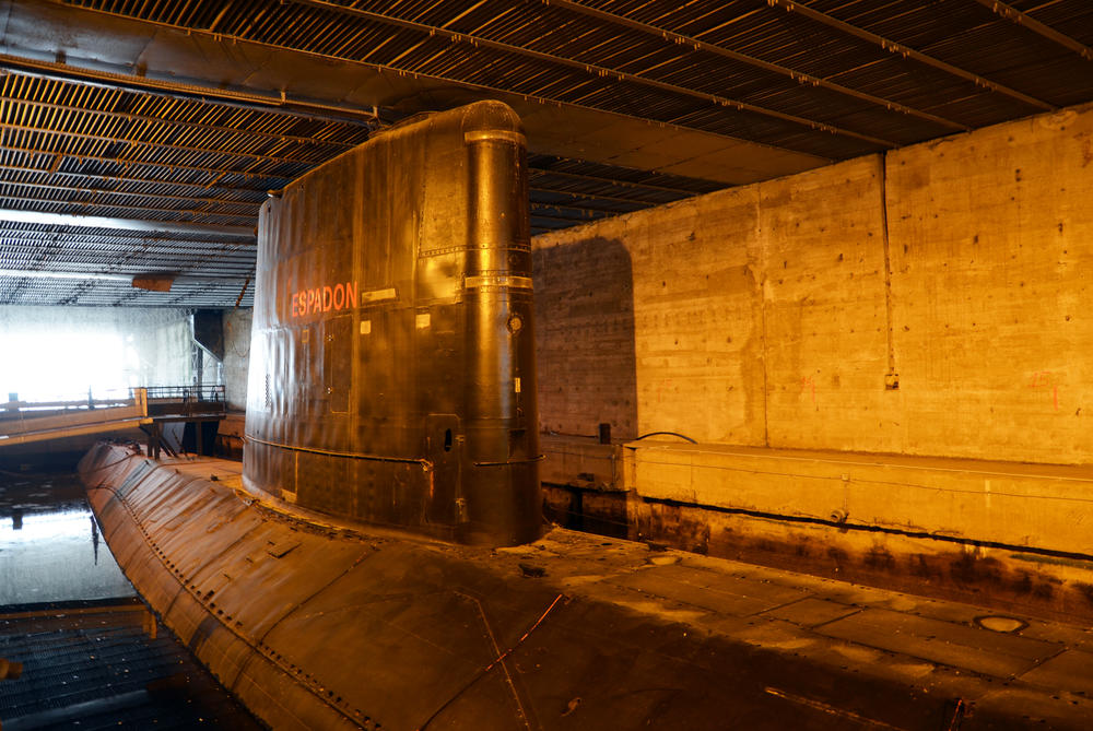 Saint-Nazaire: le sous-marin Espadon restauré