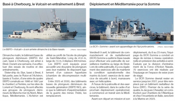 Le BCR Somme va commander un groupe de guerre des mines de l’OTAN en Méditerranée