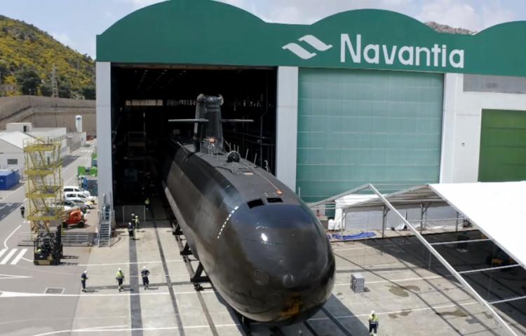 L’Espagne lance le premier sous-marin entièrement construit dans le pays