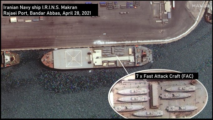 Un navire de guerre iranien devrait se diriger vers le port gauche du Venezuela avec 7 bateaux lance-missiles à grande vitesse à bord