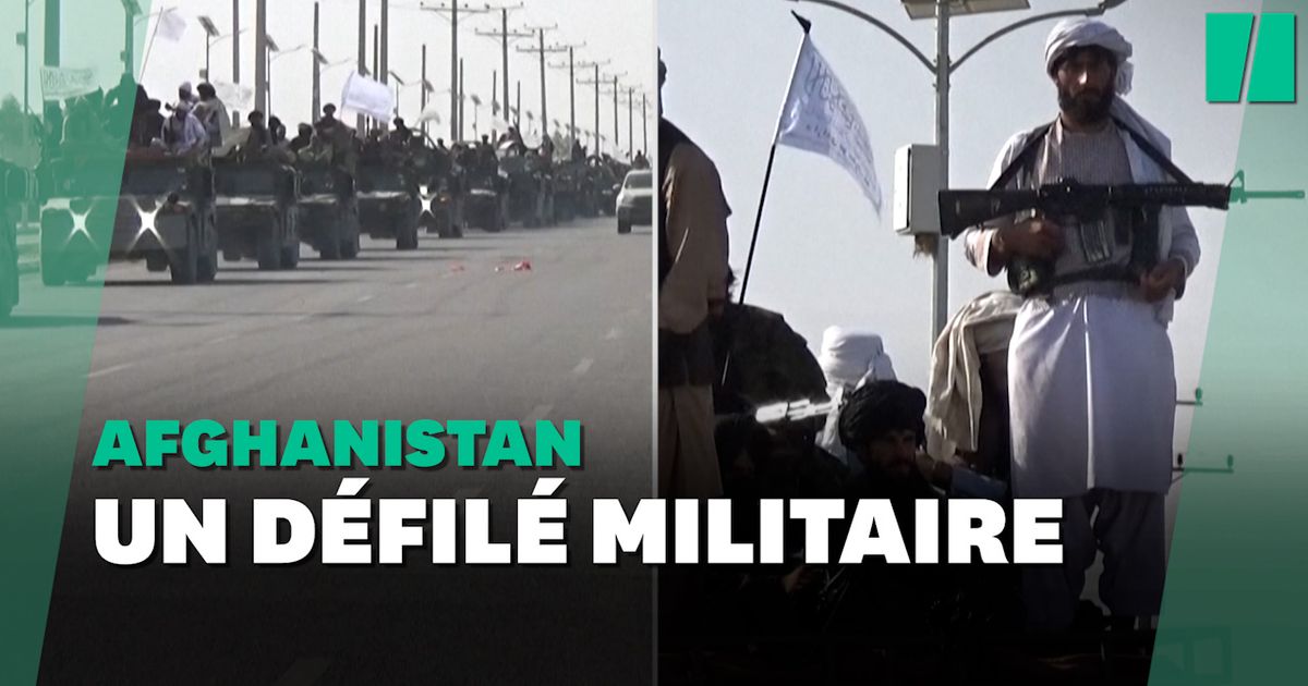 AFGHANISTAN: LES TALIBANS DÉFILENT DANS DES VÉHICULES MILITAIRES AMÉRICAINS
