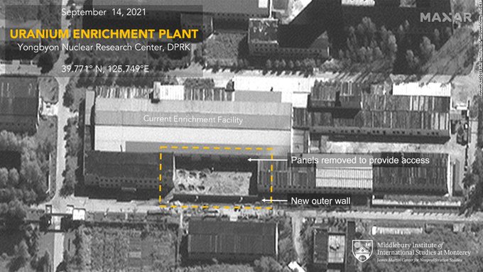 Des images satellite révèlent l’expansion d’une installation nord-coréenne utilisée pour produire de l’uranium de qualité militaire